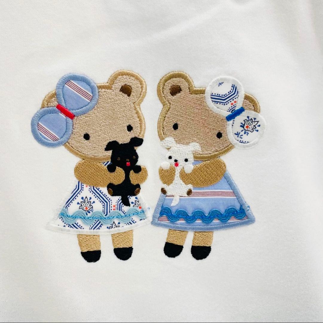 ファミリア 即完売 美品 ブルーリバティ クマ テリア Tシャツ