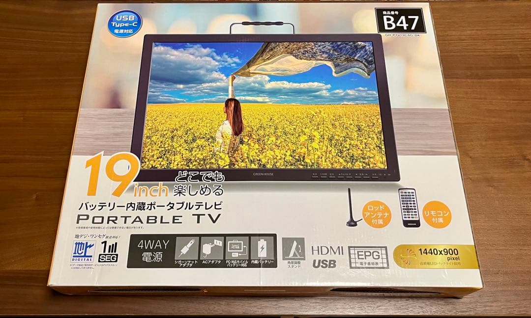 ゆうさん専用！GREEN HOUSE グリーンハウス　19インチ　テレビ テレビ, DVD | GH-PDTV19A-BK | GREEN HOUSE グリーンハウス