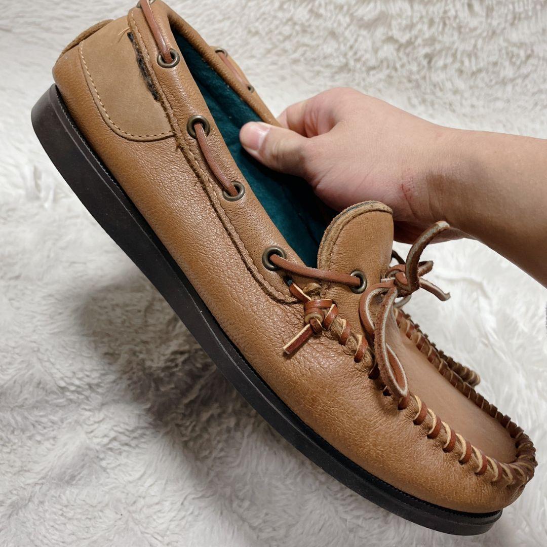 QUODDY 極美品 ブラウン モカシン 28.5cm相当 メンズ - メルカリ