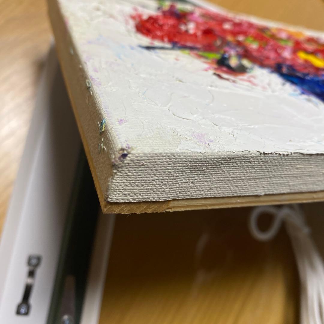 題名【　バラ　　】◾️油彩画　SMサイズ◾️兼田美佐子　原画　本物