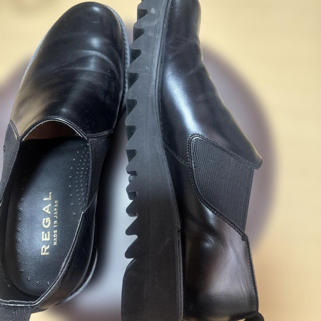 REGAL ブラックレザー ローファー - メルカリ