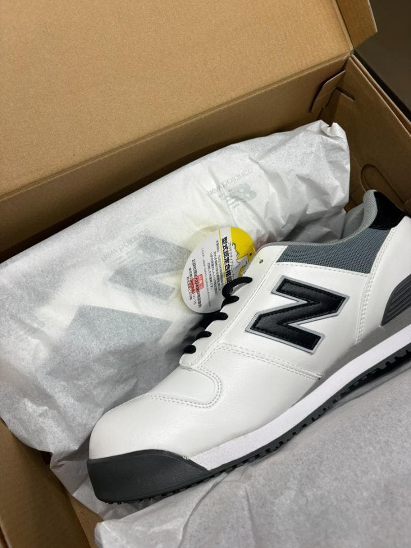 ニューバランス 安全靴 PL-112GL ホワイト×ブラック 28.0cm