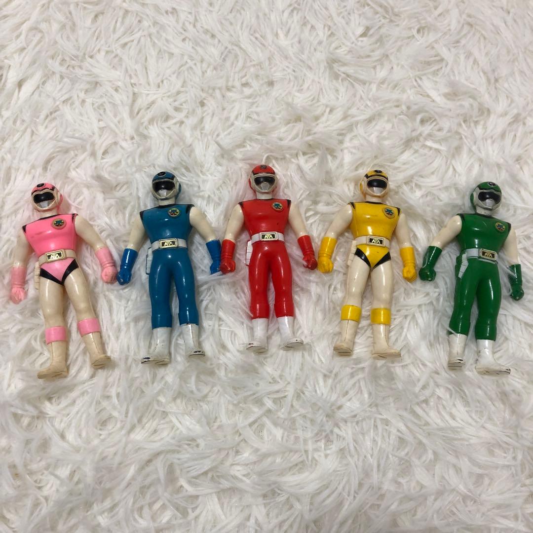 超新星フラッシュマン フラッシュファイブ ソフビ5体セット - メルカリ