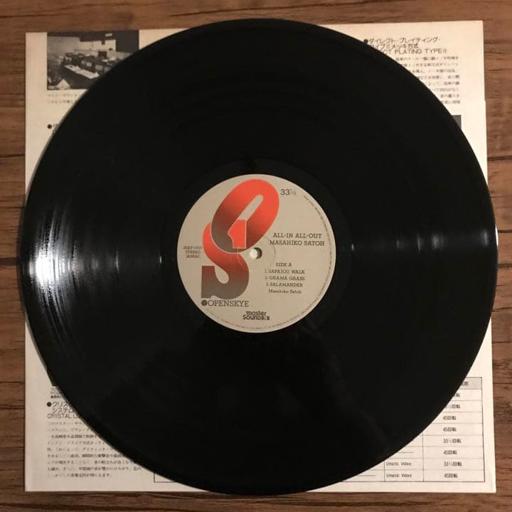 佐藤允彦 – All-In All-Out アナログレコード LP - edventureintl.com