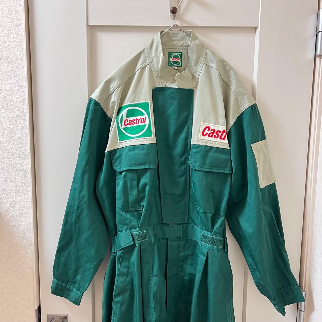 カストロール】ツナギ 作業服 レーシング ピットスーツ 日本製 Lサイズ