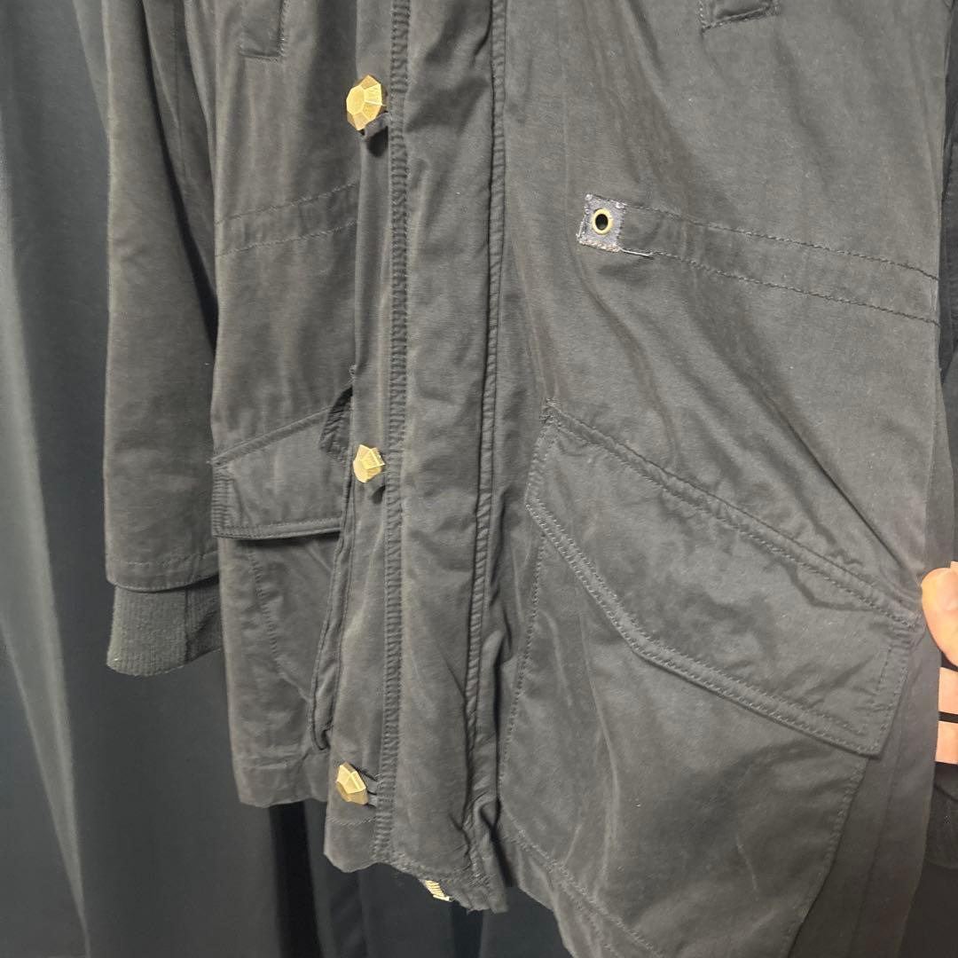 00s y2k グランジ 平成ギャル モッズコート ヒョウ柄 ファー付き3way