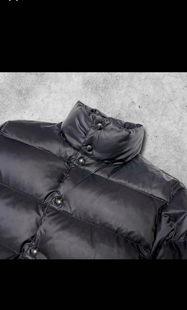 90s ポロバイラルフローレン ヌプシ型 ダウンジャケット 黒 L 革パッチ