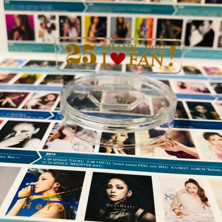 安室奈美恵アクリルスタンドfinally THANK YOU I ❤️ FAN ! - メルカリ