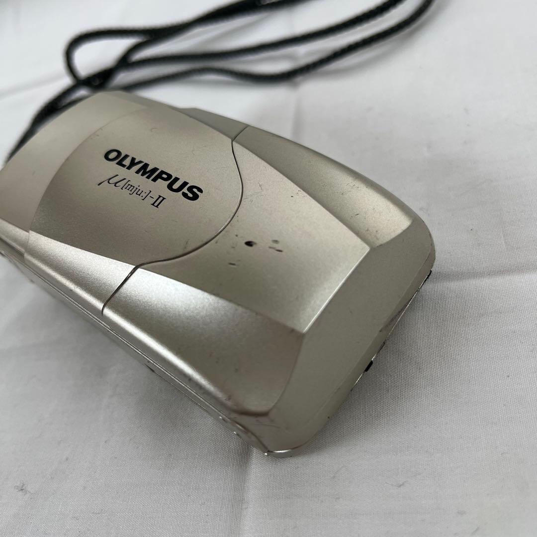 h) OLYMPUS μ[mju:]-II シルバー フィルムカメラ ジャンク - メルカリ