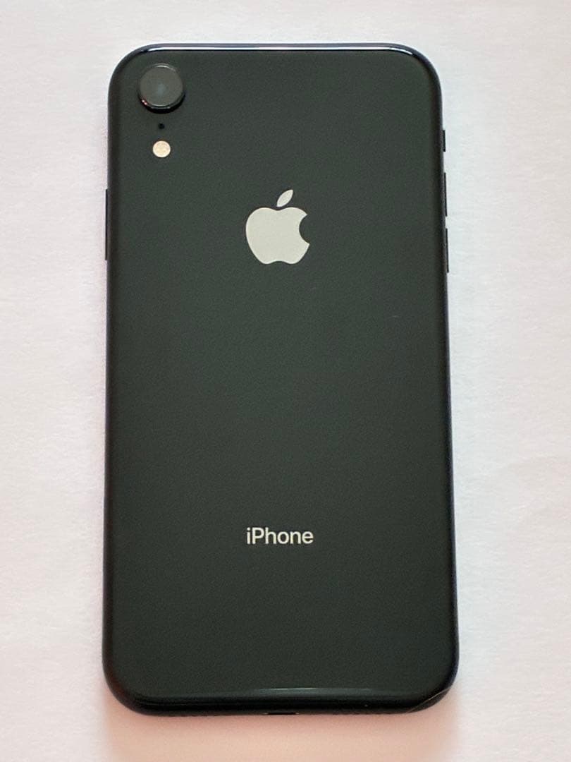 iPhoneXR 64GB ブラック　バッテリー92% 本体のみ iPhoneXR バッテリー 両面付/ iPhone アイフォン XR 10r 電池 交換