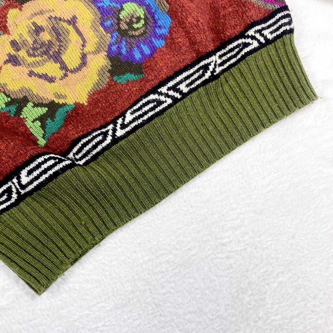 希少】YOSHIYUKI KONISHI 総柄 ニット 花柄 80s 90s - メルカリ