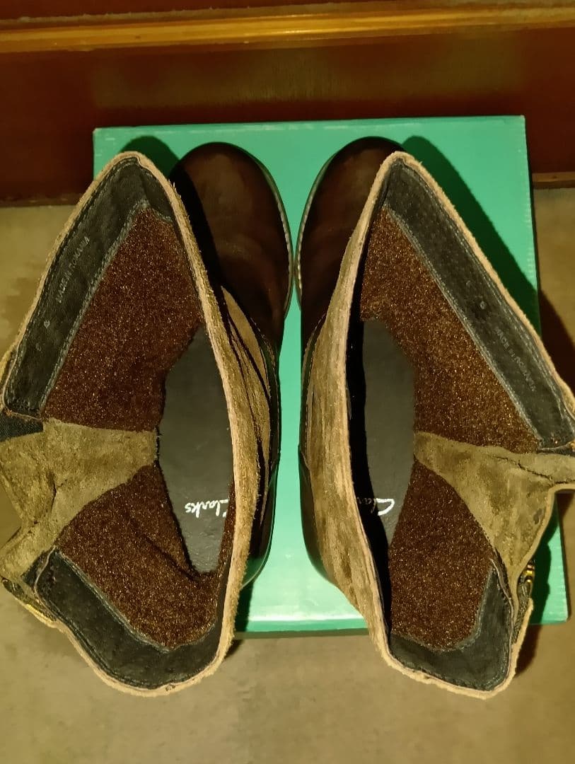 Clarks エンジニアブーツ ブラウン - メルカリ