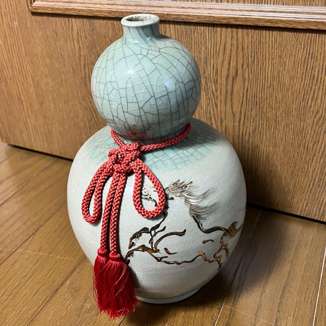 陶器 瓢箪 ひょうたん 馬 焼き物 - メルカリ