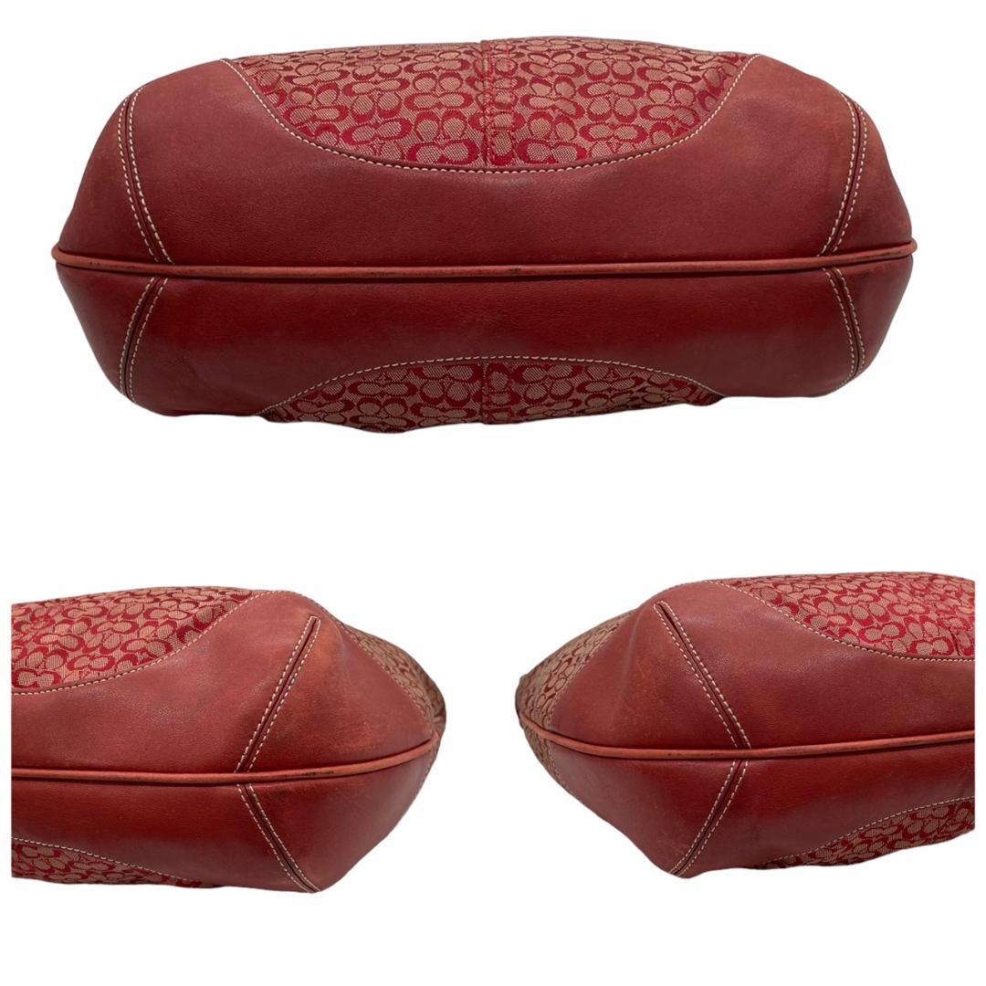 COACH コーチ s20 肩掛け 6617 ワンショルダーバッグ 半月型 赤系