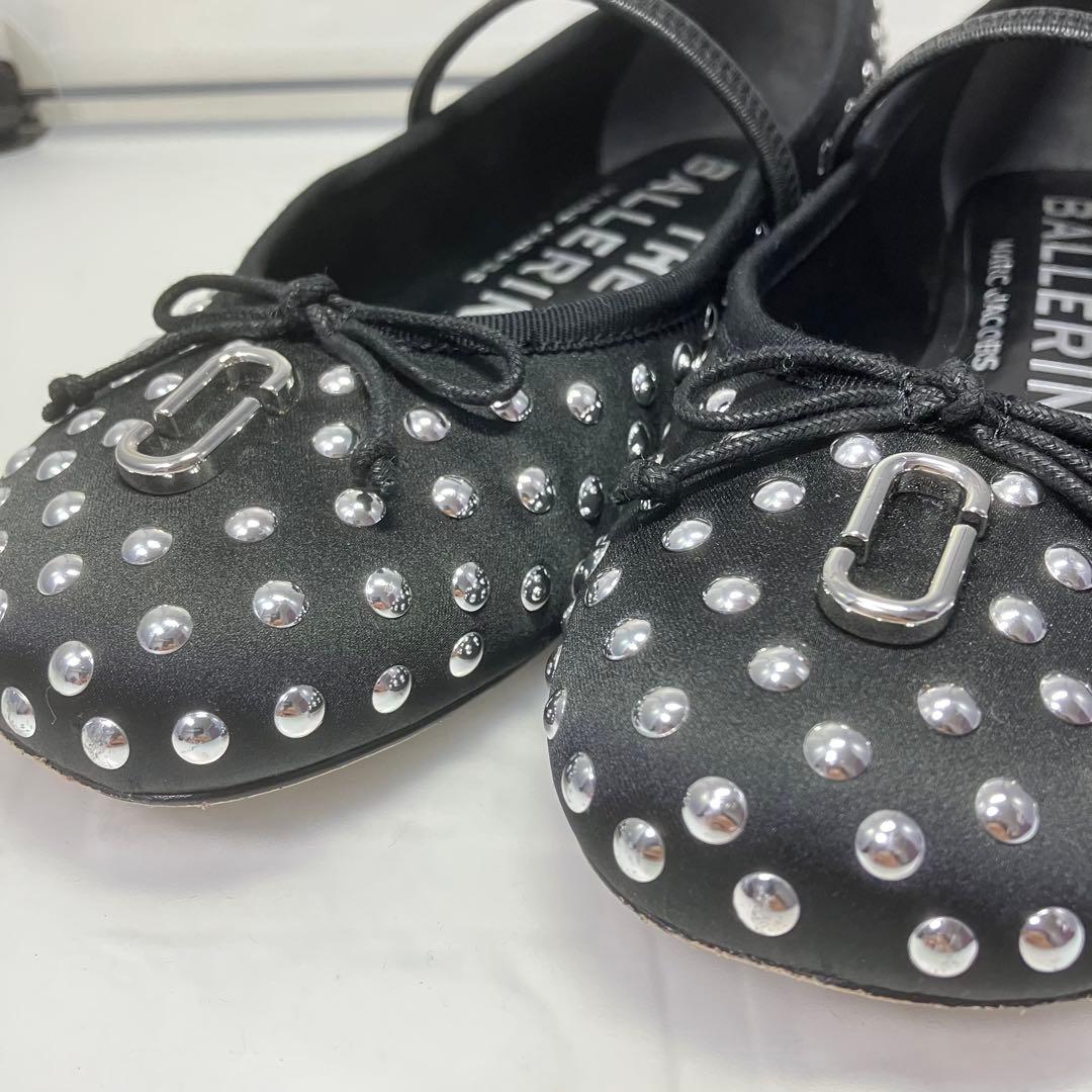 ☆極美品☆MARCJACOBSサブリナ スタッズ バレエ フラットシューズ 24