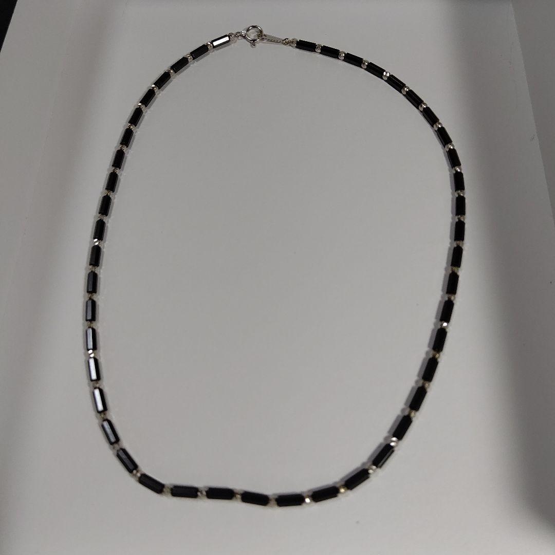 DisMoi ディモア ネックレス アスカブラック 43㎝ K18 WG 中古品