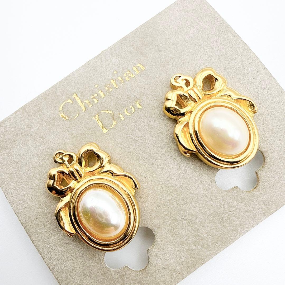 3051-5 極美品✨Dior イヤリング CD ロゴ 希少 刻印 - メルカリ