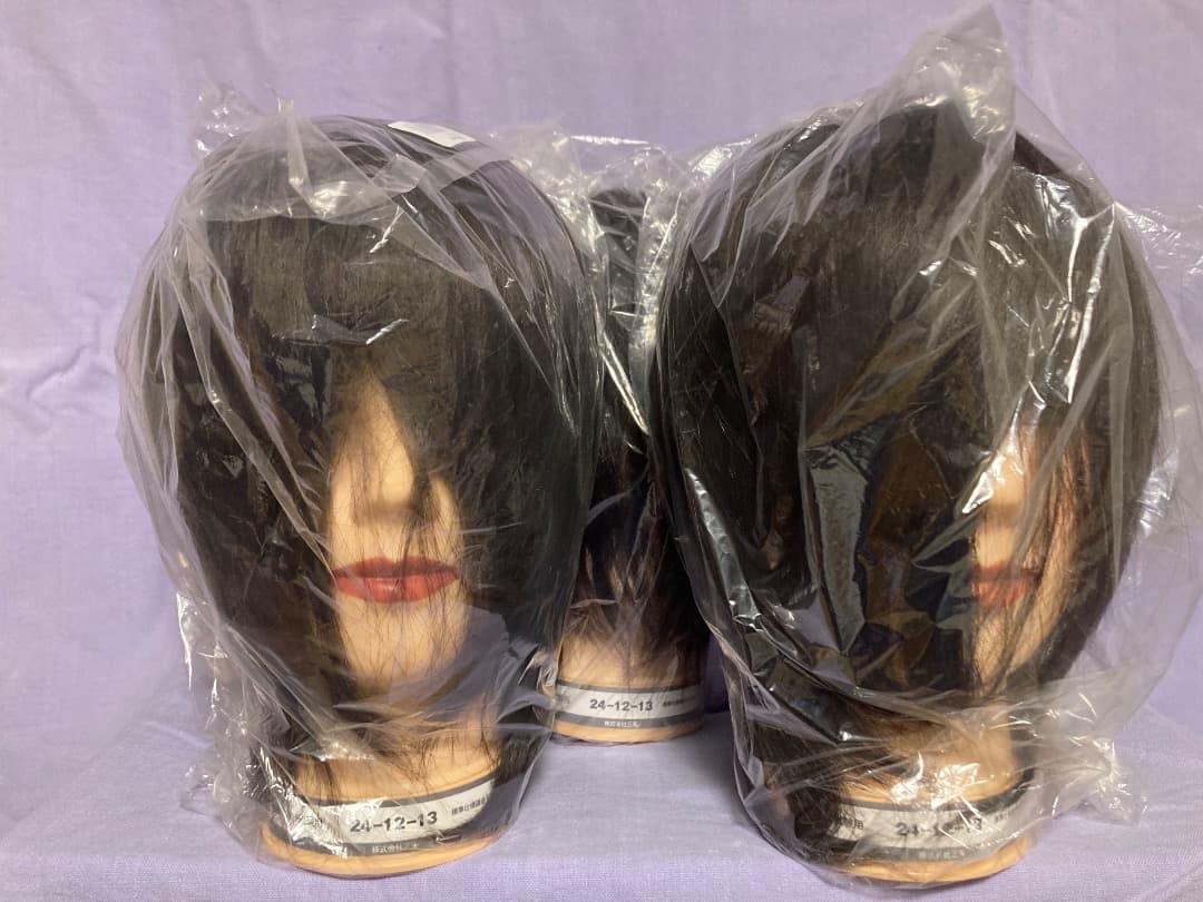 美容師国家試験用ウィッグ未使用5個セット　三矢 カットウィッグ 美容師 マイスター 国家試験 練習 美容師国家試験 練習