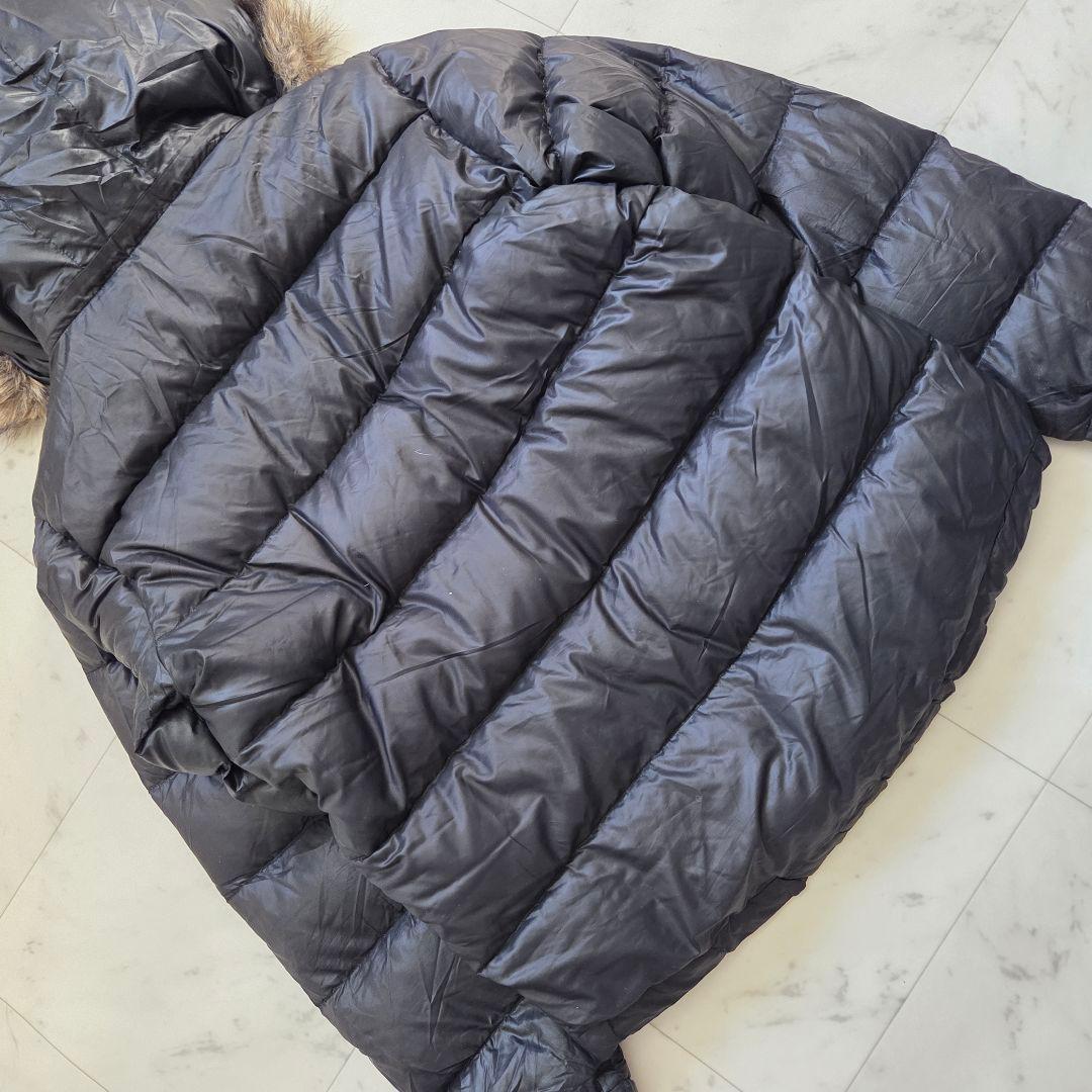 y2k archive old gap ダウンジャケット ファー 黒 短丈 - メルカリ