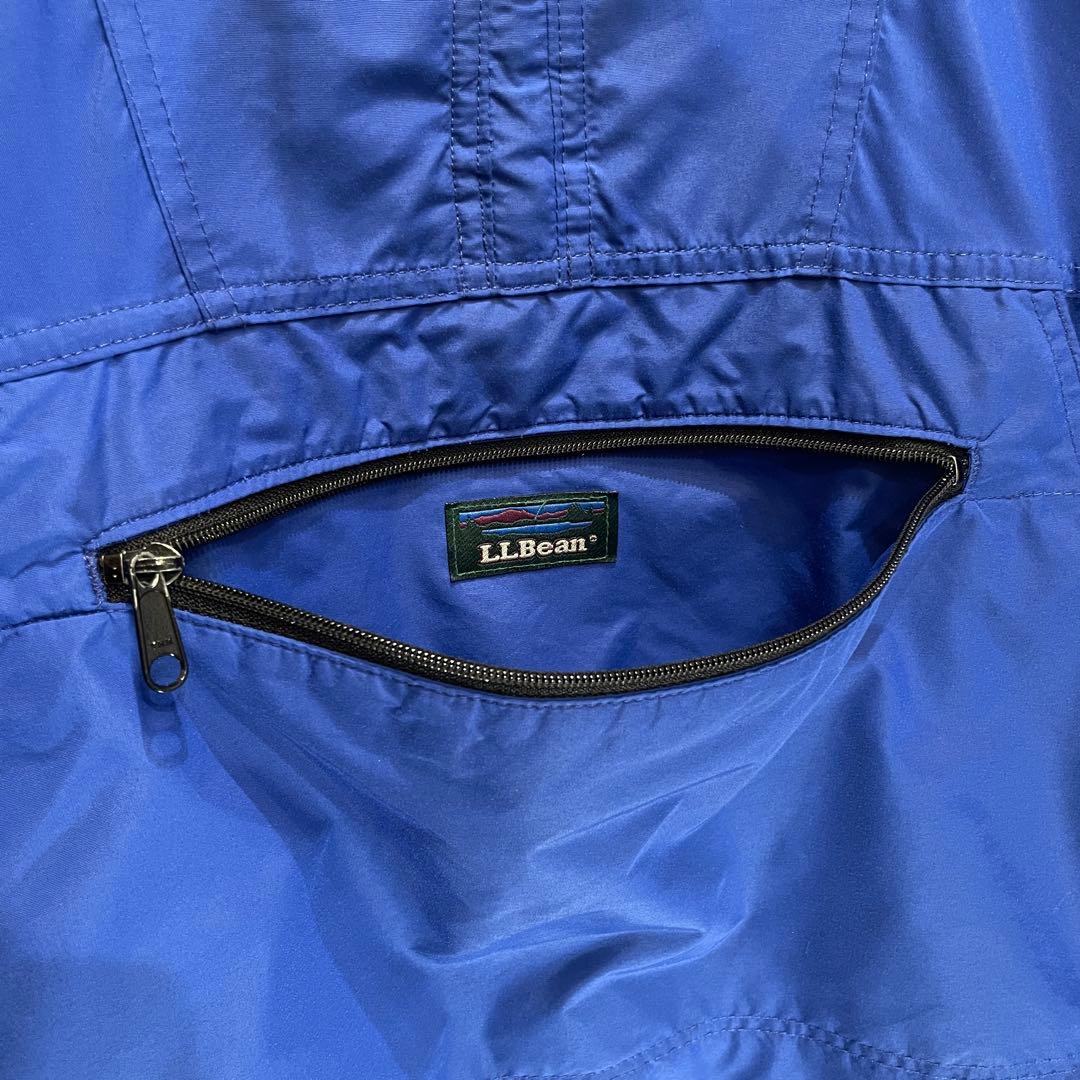 【M】90s USA製 L.L.Bean ナイロン アノラック 中綿 ジャケット