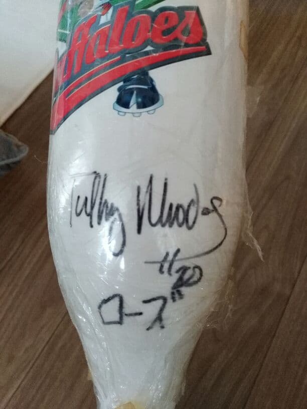 タフィ・ローズ　サインバット タフィー・ローズ Tuffy Rhodes 使用バット 野球殿堂博物館