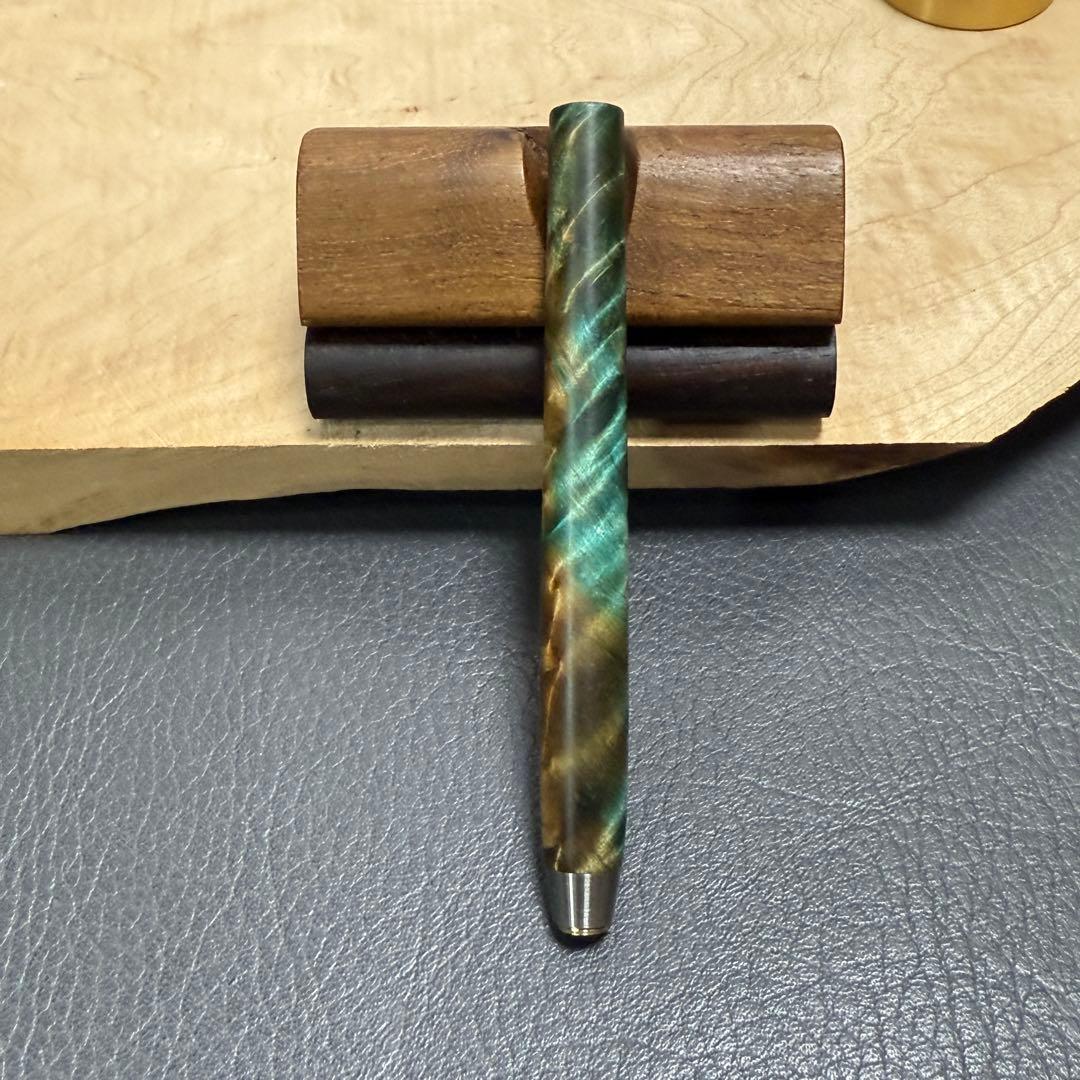 126栃サバ杢スタビ PG-5用カスタム木軸 低重心テーパータイプ