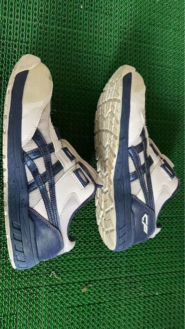 ASICS 安全靴 ホワイト/ネイビー 26.5cm