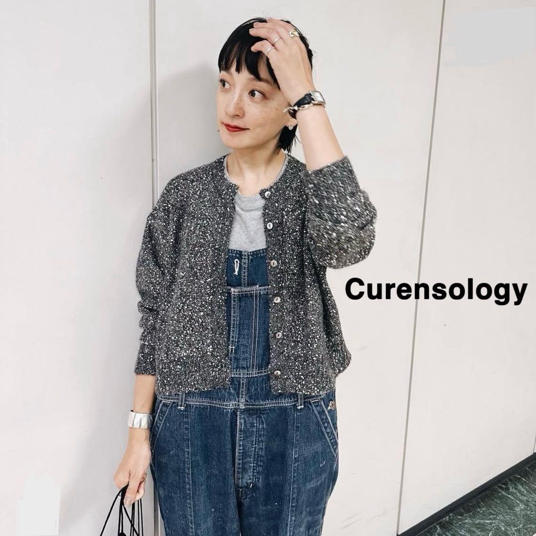 美品！Curensologyカレンソロジー スパングルショートカーディガン高山