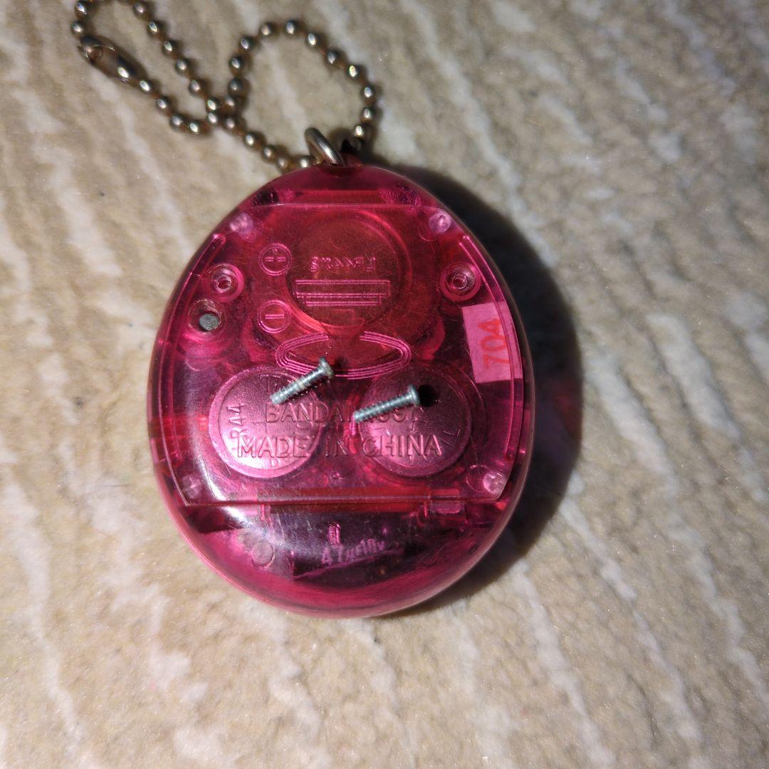 たまごっち 初代 スケルトンピンク 時計柄 レア - メルカリ