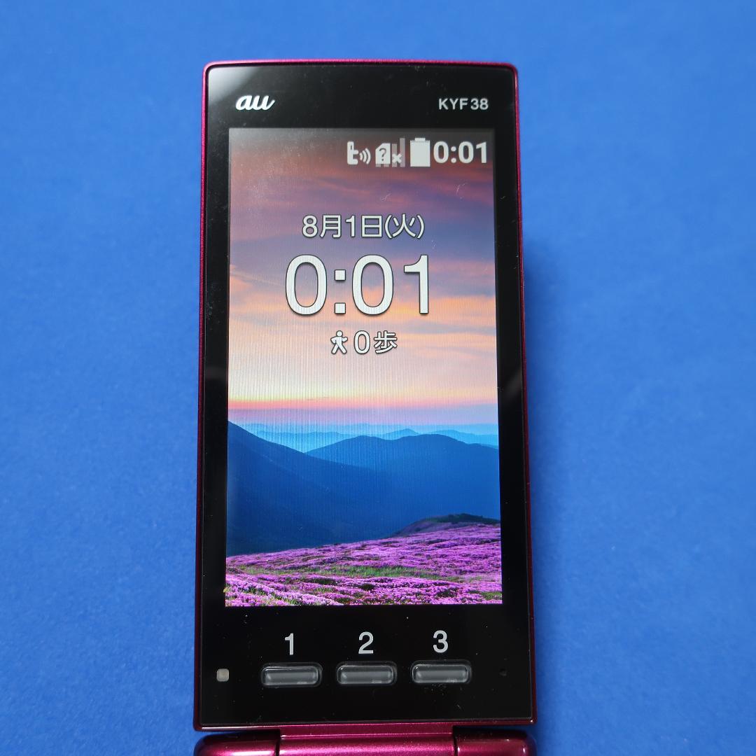 かんたんケータイ au KYF38ピンク ＆ KYF36シルバー 2台セット - メルカリ
