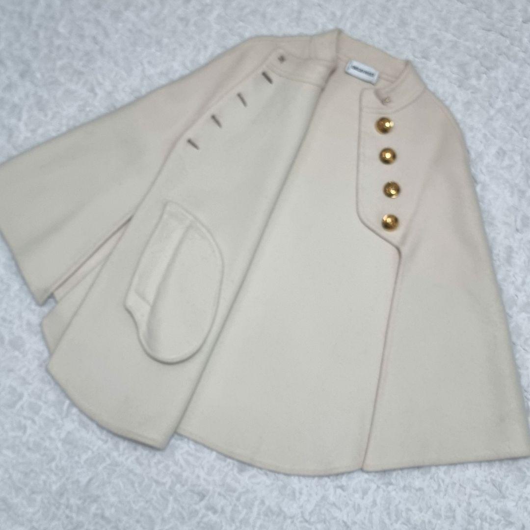 エミリオプッチ カシミヤ ダブルフェイス ケープ ポンチョ 金ボタン