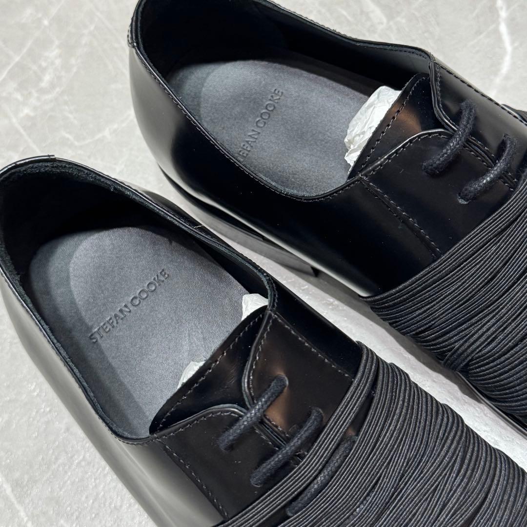 STEFAN COOKE】BLACK ELASTIC BIKER 43 - メルカリ