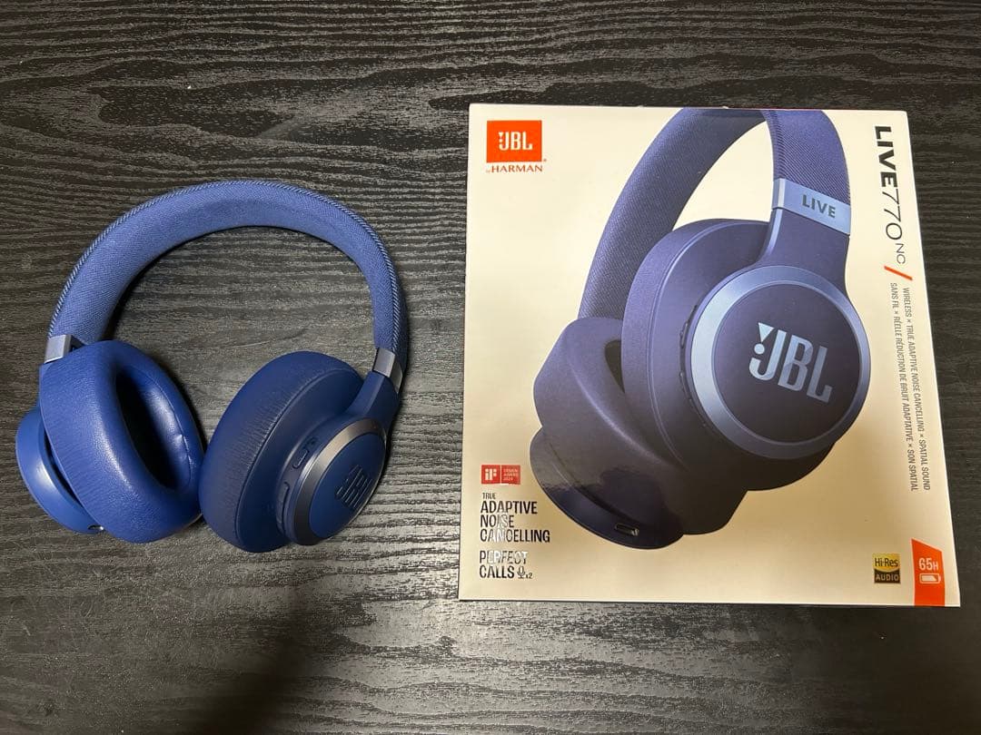 JBL Live 770NC ワイヤレスヘッドホン ブルー JBL（ジェイビーエル） JBL LIVE770NC ブルー ノイズキャンセリング