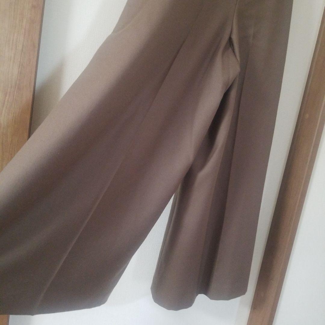 アンタイトル ベージュブラウン ガウチョパンツ ワイドレッグ - メルカリ