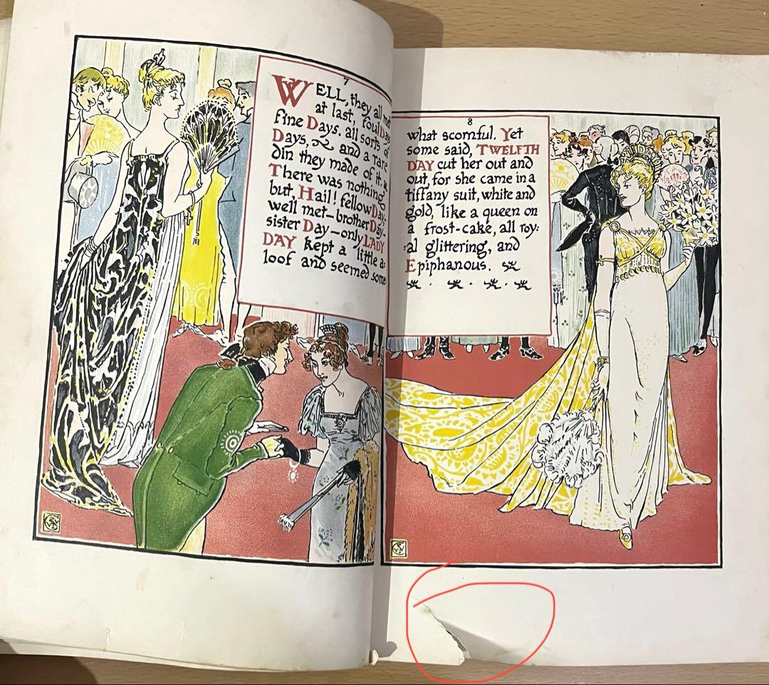 SALE! No441希少 アンティーク 古書 洋書 絵本 ウォルター・クレイン