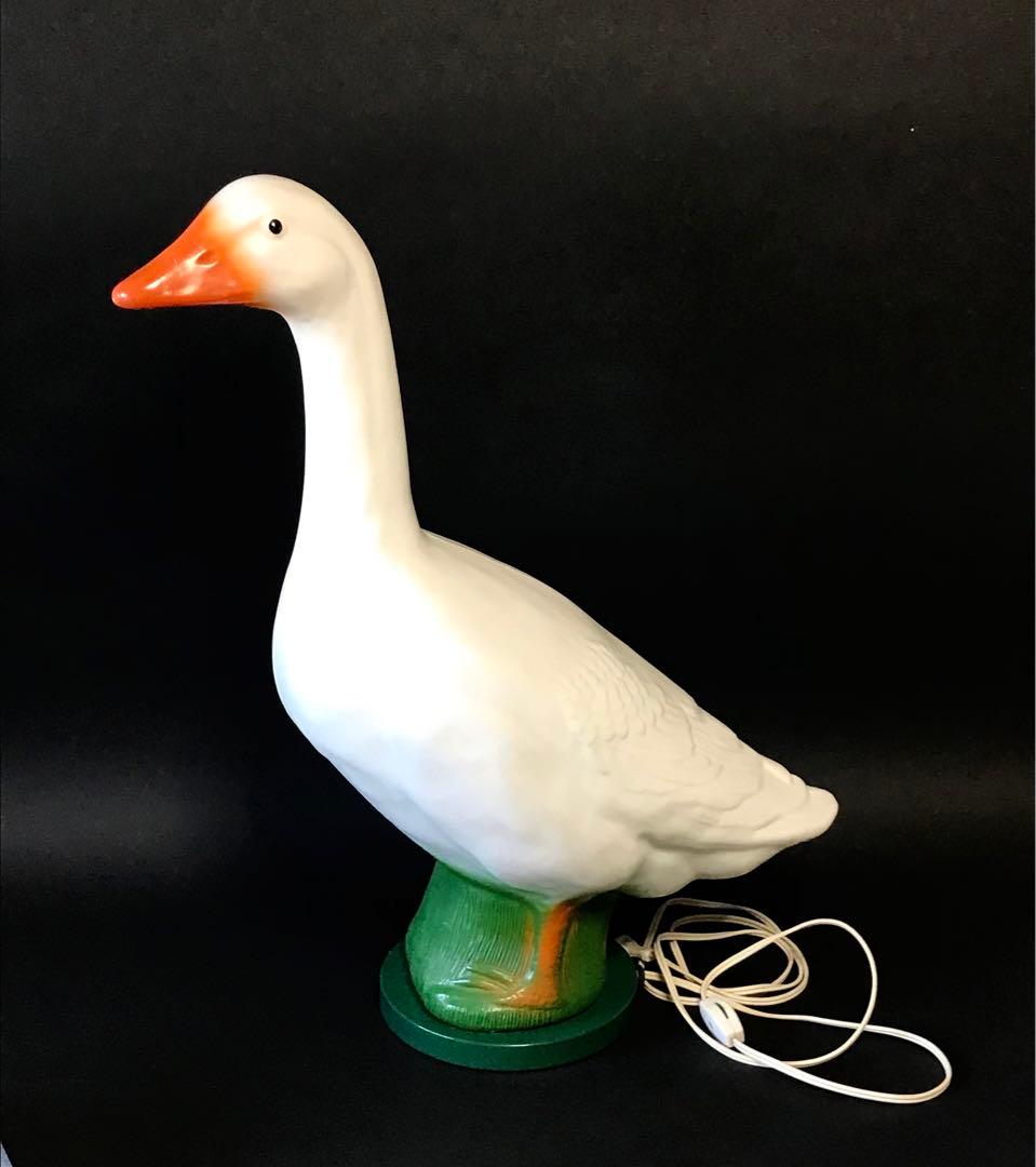 ビンテージ アヒルのライト グースランプ ナイトライト 昭和レトロ