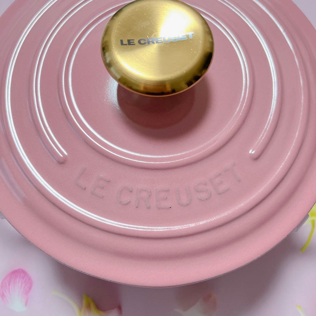 ♡ルクルーゼ ココットロンド フレンチローズ 18cm ピンク 両手鍋 新品