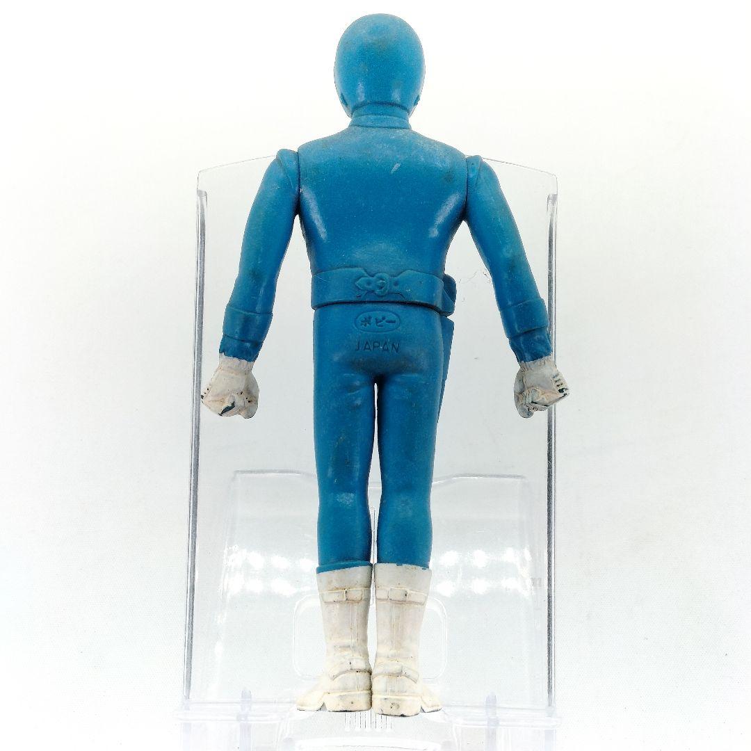 当時物 電子戦隊デンジマン デンジブルー ソフビフィギュア ポピー