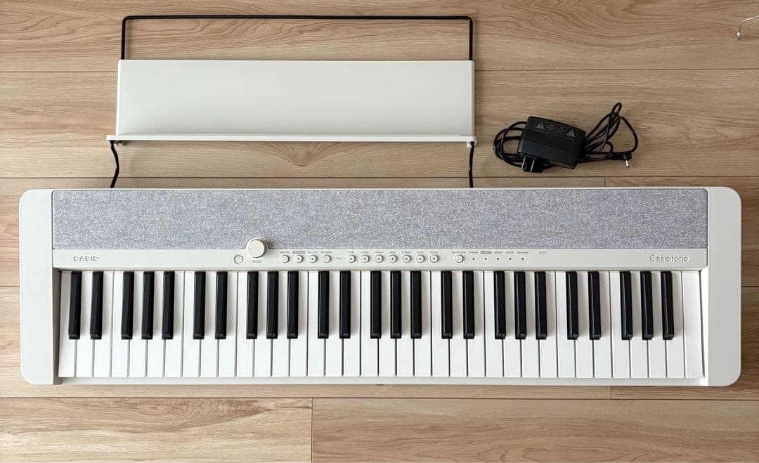 CASIO 電子キーボード カシオトーン CT-S1 ホワイト 電子ピアノ CASIO CT-S1-76WE ホワイト スタンド・イスセット 76鍵盤 カシオ