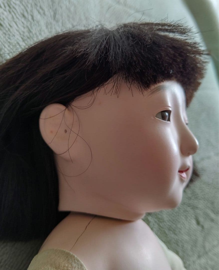 樫村瑞観 市松人形 42cm 昭和初期 アンティーク ほまれ人形 自由人形