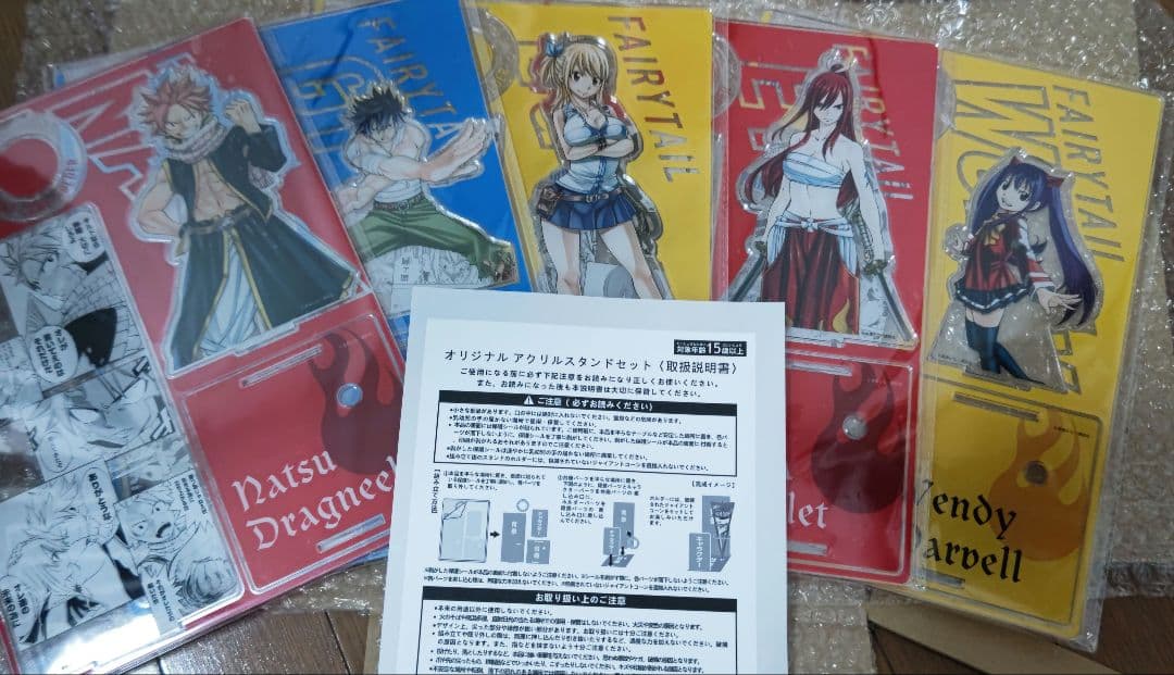フェアリーテイル アクスタセット　ジャイアントコーン　懸賞　オリジナル　スタンド ジャイアントコーン×FAIRYTAIL アクリルスタンドセット 非売品 - メルカリ