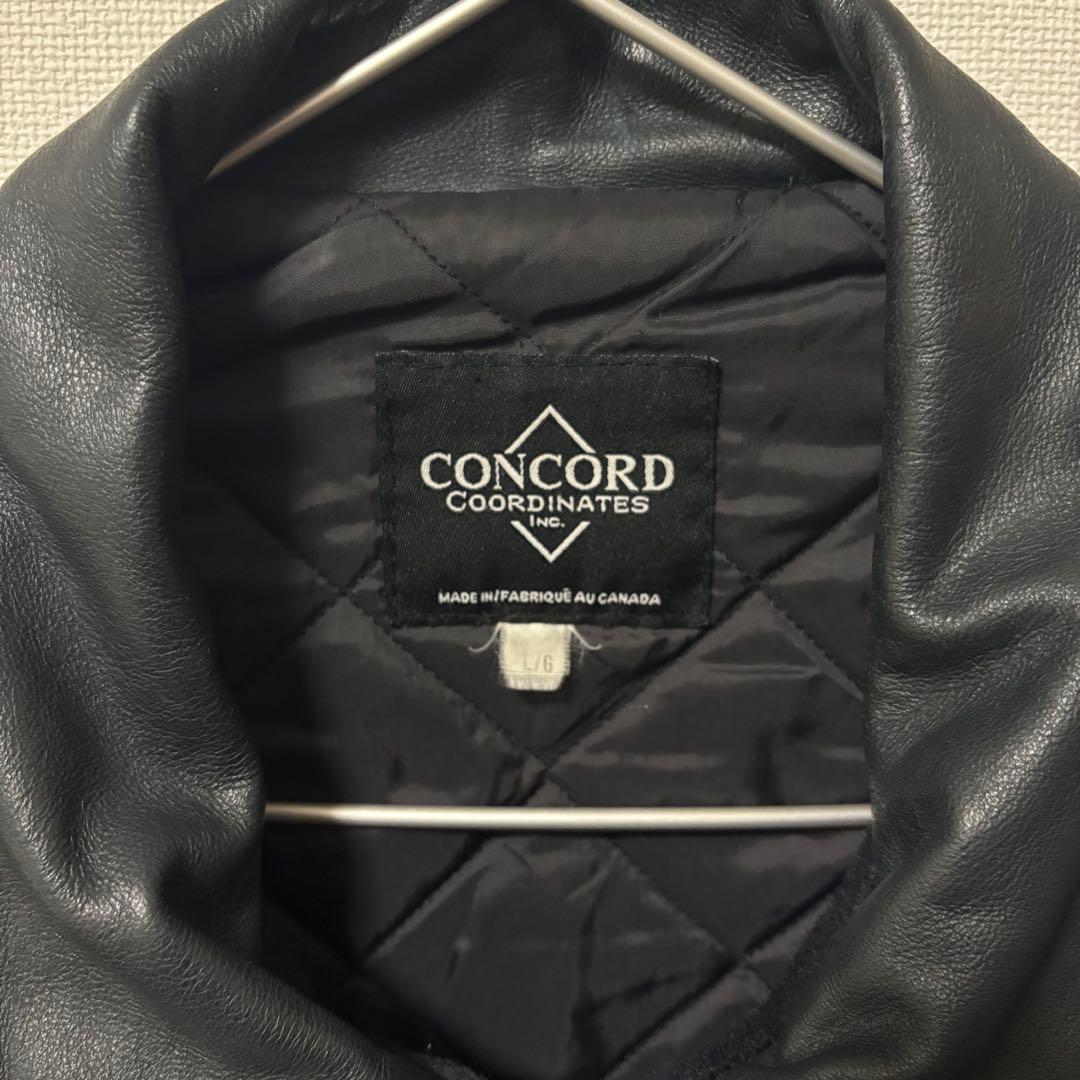 CONCORD スタジャン カナダ製 襟レザー 90s - メルカリ