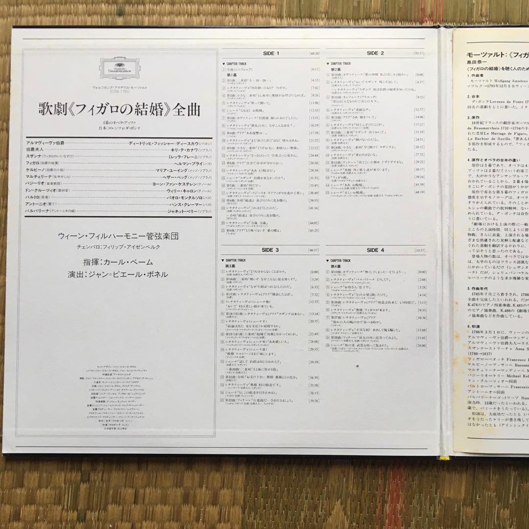 【国内盤LD】帯付き　モーツァルト歌劇「フィガロの結婚」POLG-1050/1