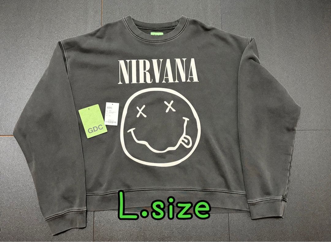 LサイズGDC NIRVANA Collabo Crew Sweat キムタク - メルカリ