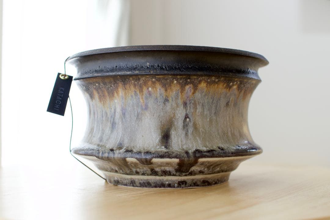 カタチ製作所 Mederu pot バレルTall Two tonesmoky