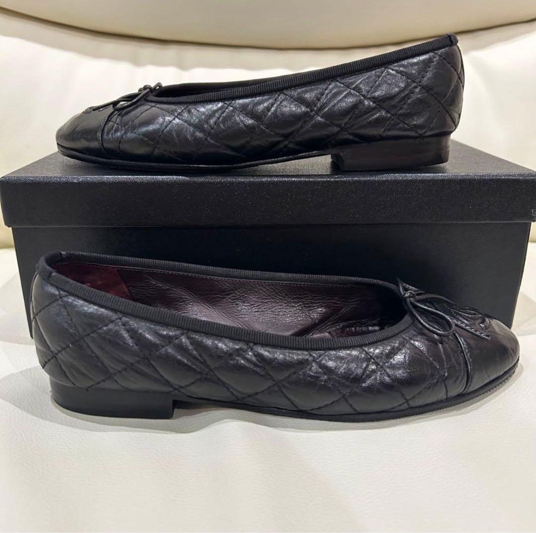 CHANEL マトラッセ　バレエシューズ　36.5 23.5cm バレリーナ