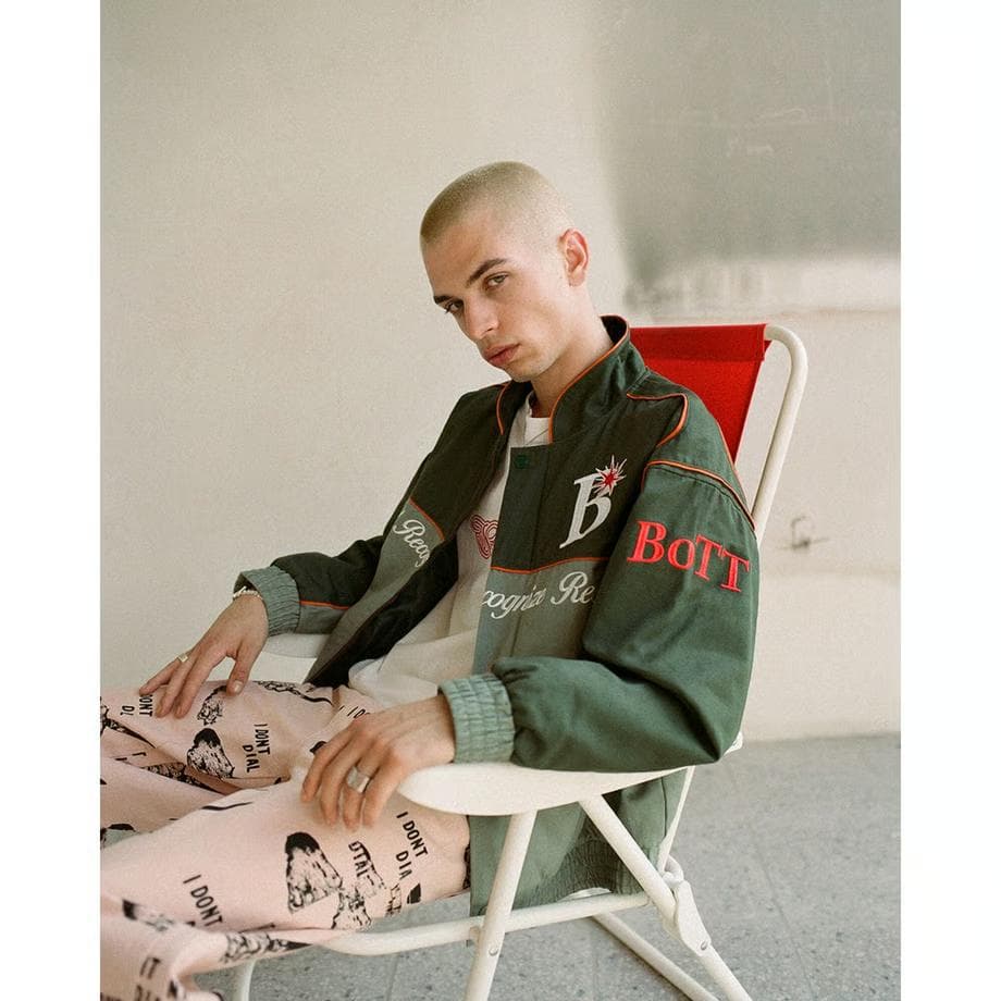 BOTT ブラック ジャケット レーシングジャケット keiju 着用 新品 黒