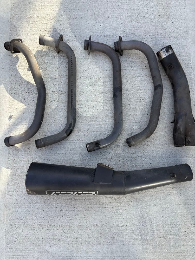 KERKER マフラー 値下げ⭕️ KERKER製GPZ900R サイレンサーマフラー 左 2250 在庫有 即納 社外 新品