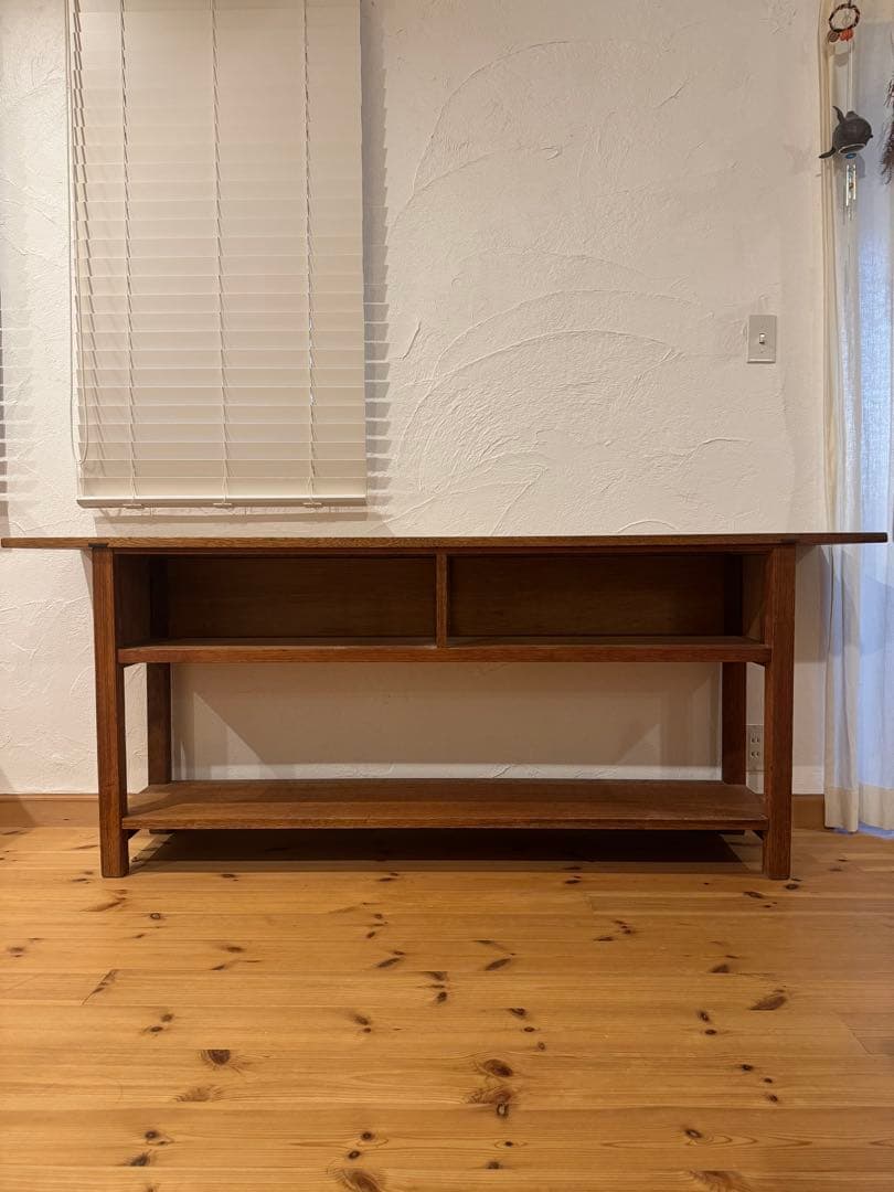 【お正月期間限定で値下げ中です！】古家具　カウンターテーブル 手彫り欄間と古材を使用した和風カウンターテーブル ケヤキ 無垢材 和