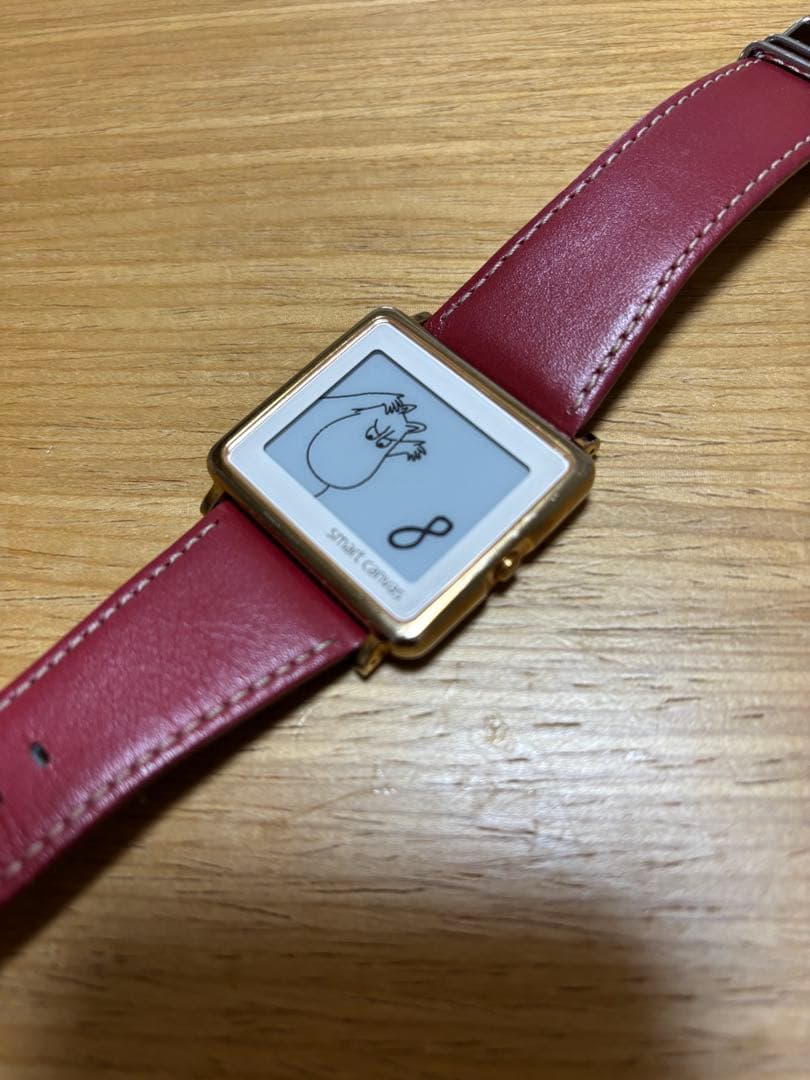 廃盤スマートキャンバス】ムーミン 赤い時計 貴重